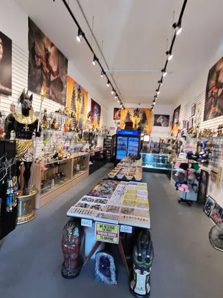 Inside a souvenir shop on the north side